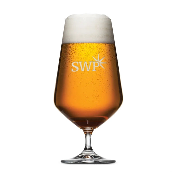 Breckland Beer Glass - Deep Etch