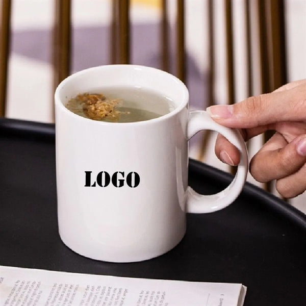 MOQ 50 White Ceramic Mug