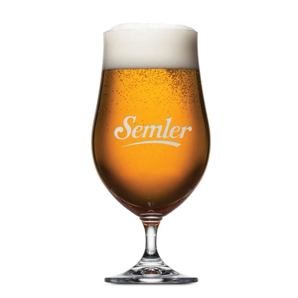 Rochdale Beer Glass - Deep Etch