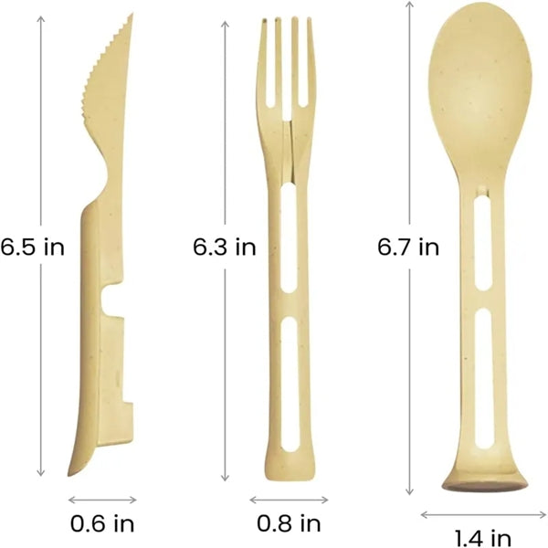 3 in 1 Knife, Fork, Spoon Utensils Set
