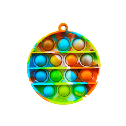 Mini Fidget Toy Push pop Keychain