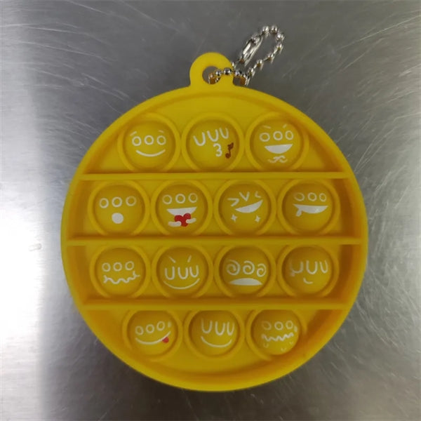 Mini Fidget Toy Push pop Keychain