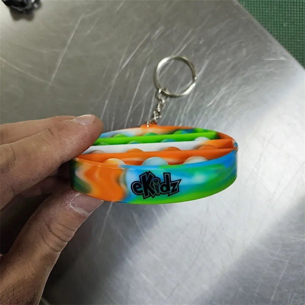 Mini Fidget Toy Push pop Keychain