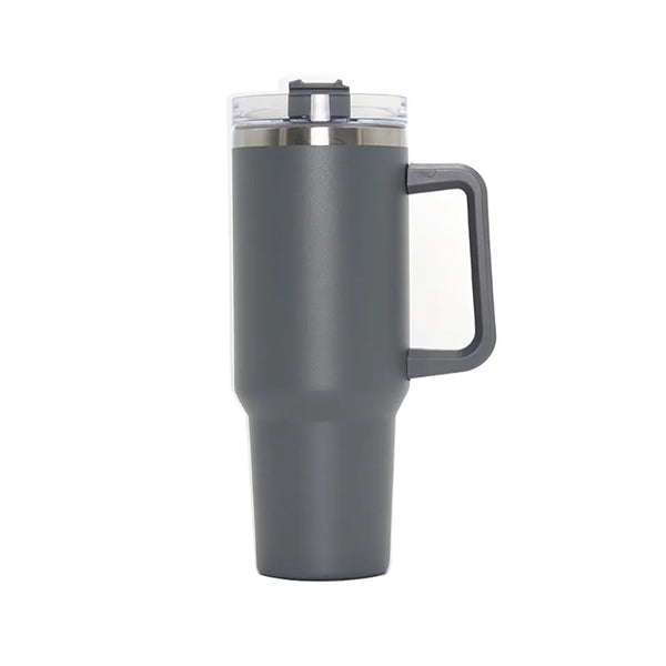 40 oz  Travel Mug with Handle and Straw