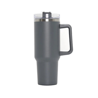 40 oz  Travel Mug with Handle and Straw