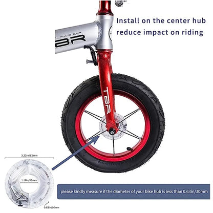 LED Bike Wheel Light 7 Color USB Rechargeable Hub Safety