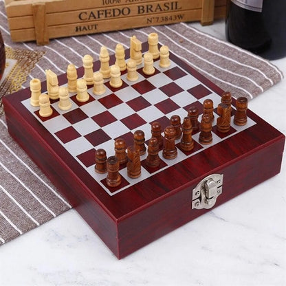 4 Piece Wine Tool Kit & Chess Set