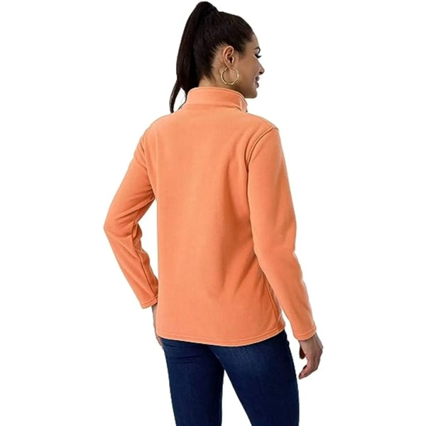 Women's rPET Quarter Zip Fleece Pullover Wrinkle Resistance
