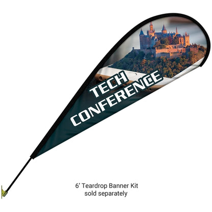 45 Degree Angle Gold Portable Banner Wall Bracket