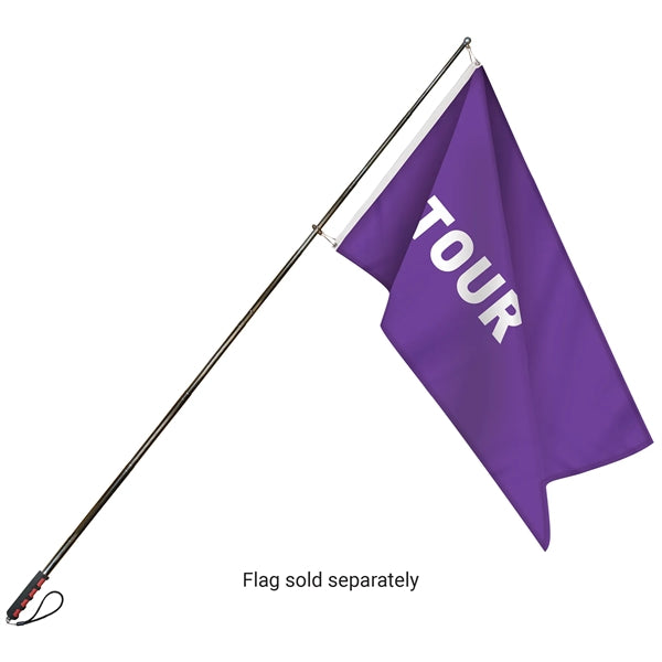 Handheld Telescopic Flagpole - Red Handle