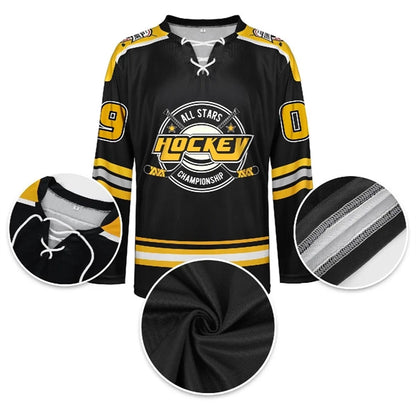 CUSTOM PERFORMANCE SUBLIMATED ICE HOCKEY JERSEY WITH LACE