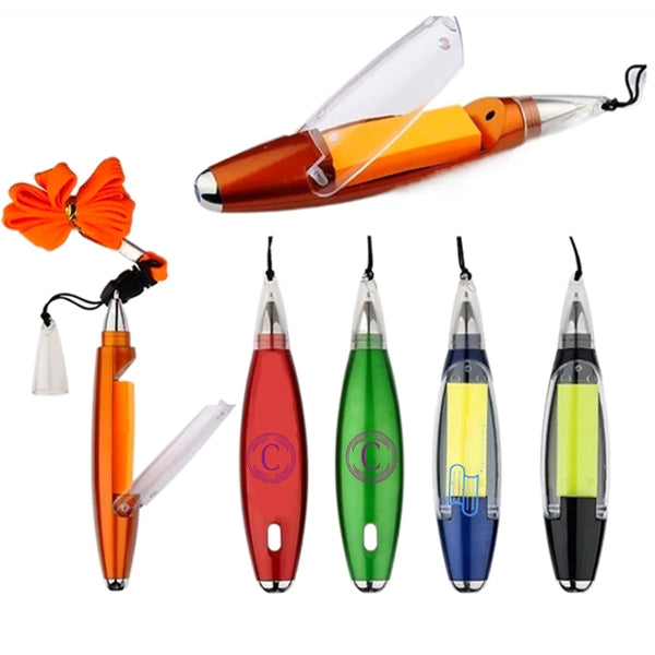 Ballpoint Pen Containing Sticky Notes
