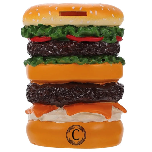 Resin Burger Piggy Bank