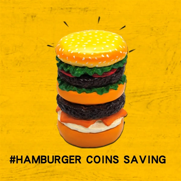 Resin Burger Piggy Bank