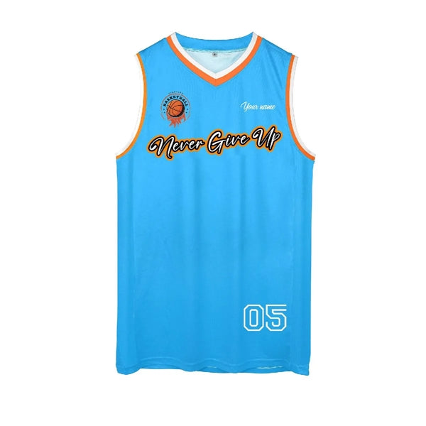CUSTOM PERFORMANCE PERSONALIZED SUBLIMATED BASKETBALL JERSEY