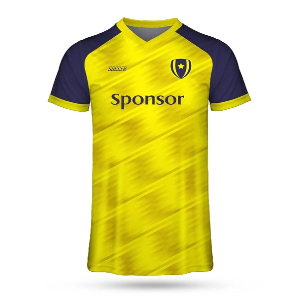 CUSTOM PERFORMANCE DYE SUBLIMATED RIB NECK SOCCER JERSEY