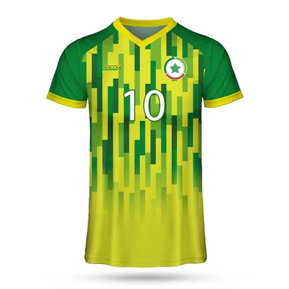 CUSTOM PERFORMANCE DYE SUBLIMATED RIB NECK SOCCER JERSEY