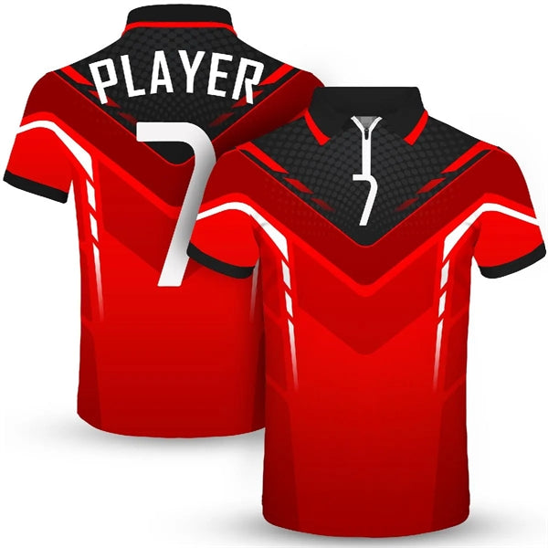 MEN'S CUSTOM PERFORMANCE DYE SUBLIMATED 1/4 ZIP POLO SHIRT
