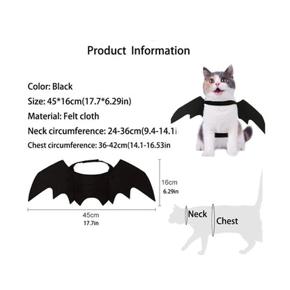 Pet Cat Bat Wing Halloween Party Decorations