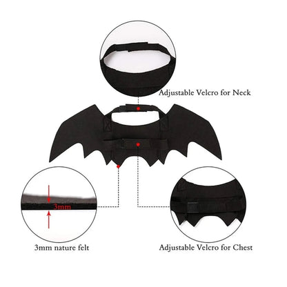 Pet Cat Bat Wing Halloween Party Decorations