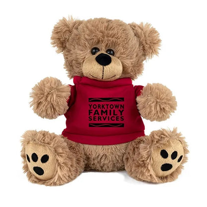 LARGE 8" Plush Teddy Bear With Choice of T-Shirt Color