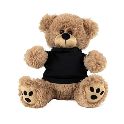 LARGE 8" Plush Teddy Bear With Choice of T-Shirt Color