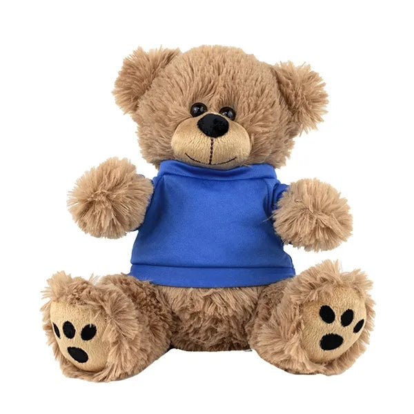 LARGE 8" Plush Teddy Bear With Choice of T-Shirt Color