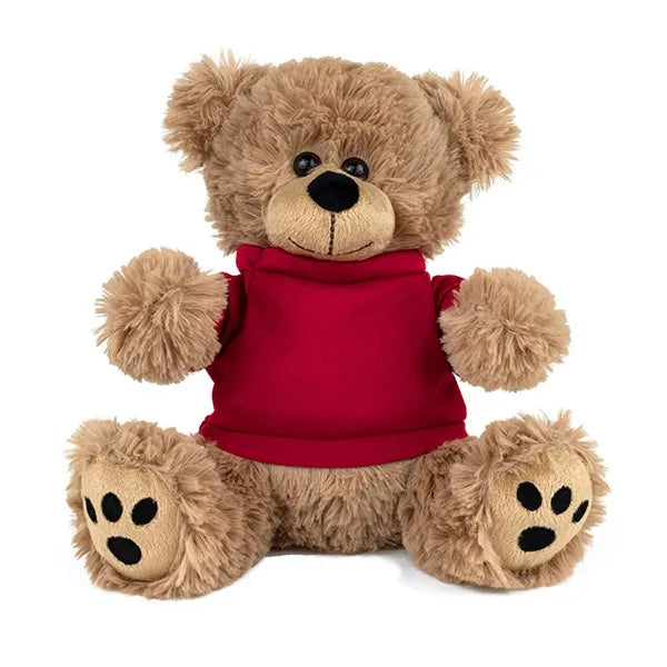 LARGE 8" Plush Teddy Bear With Choice of T-Shirt Color