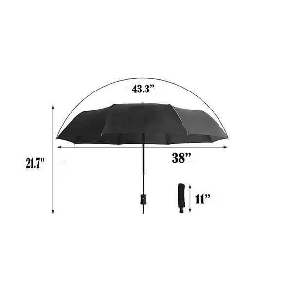 Windproof Travel Compact Folding Reverse Parachute