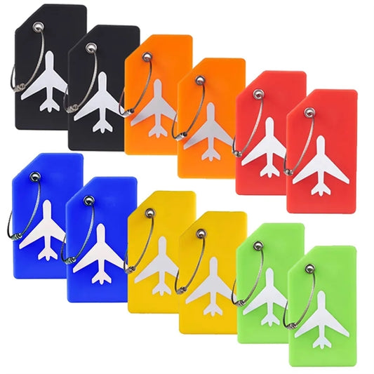 Silicone Airplane Suitcase Luggage Tag