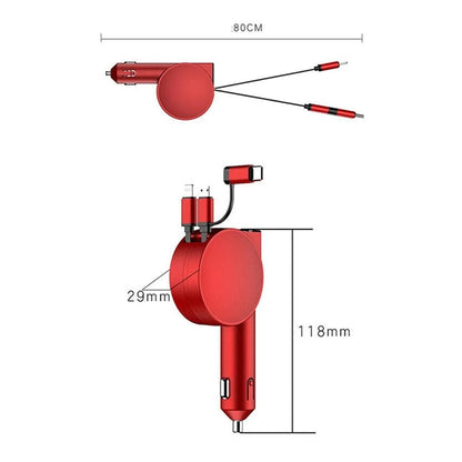 Fast Retractable Car Charger