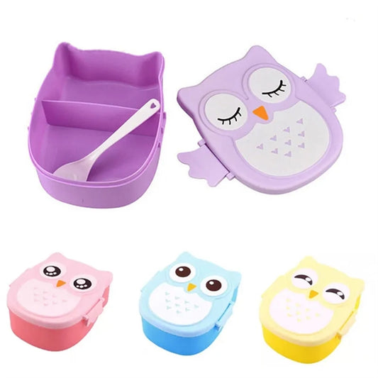 Cartoon Owl Lunch Box