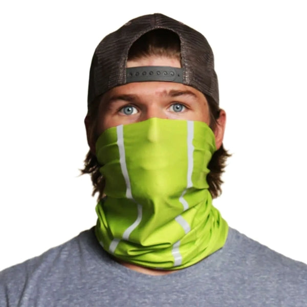 Hi Vis Double Reflective Safety Workwear Neck & Face Gaiter