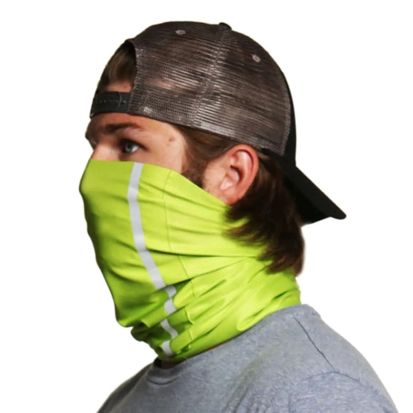 Hi Vis Double Reflective Safety Workwear Neck & Face Gaiter