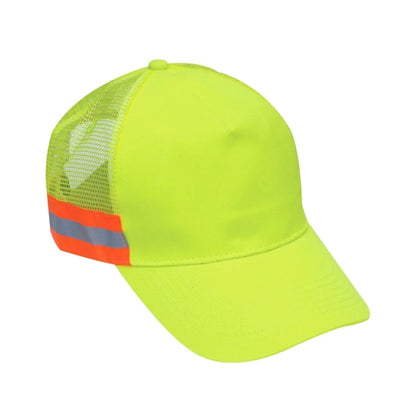 Hi Viz Mesh Back Reflective Tape Cap Safety Baseball Hat