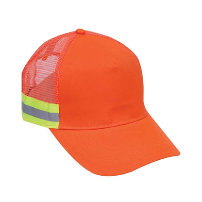 Hi Viz Mesh Back Reflective Tape Cap Safety Baseball Hat