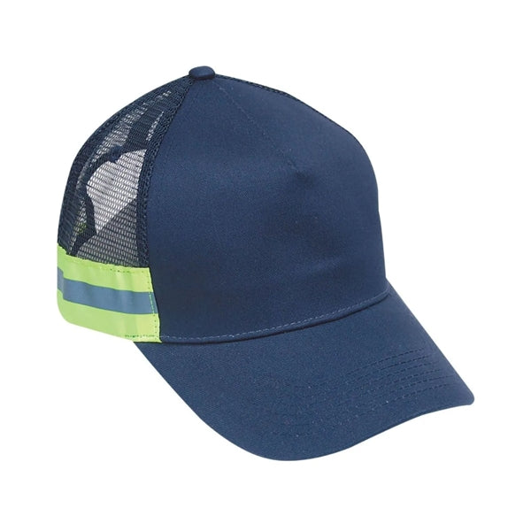 Hi Viz Mesh Back Reflective Tape Cap Safety Baseball Hat