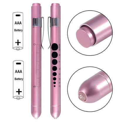 LED Medical Penlight with Pupil Gauge