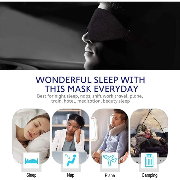 3D Sleeping Mask Comfortable Memory Foam
