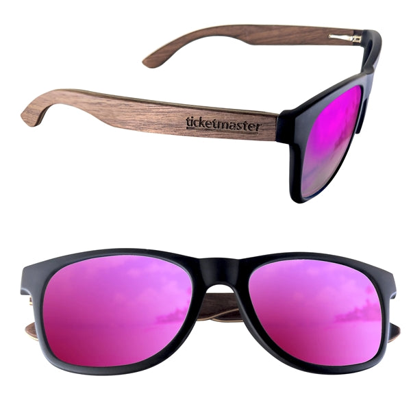 Polarized or Mirror Wood Miami Sunglasses