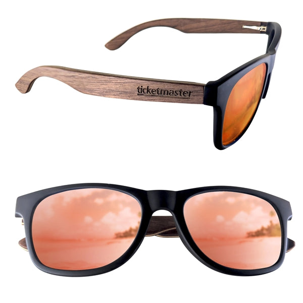 Polarized or Mirror Wood Miami Sunglasses