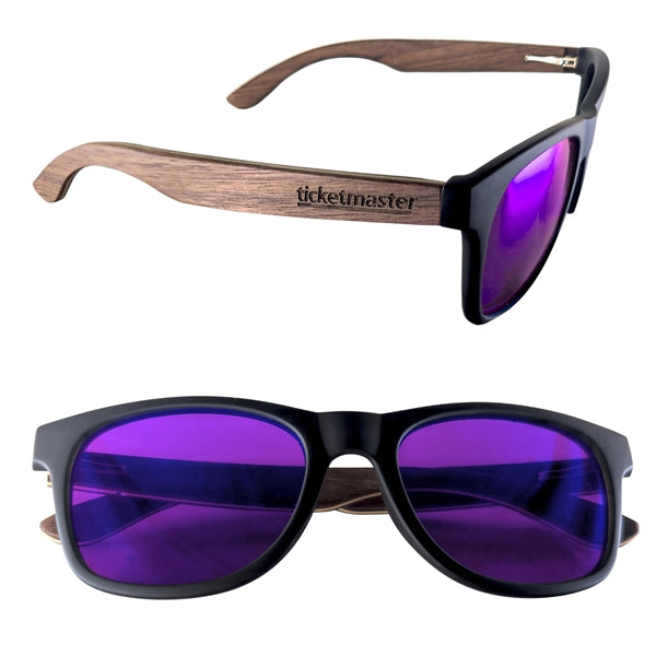 Polarized or Mirror Wood Miami Sunglasses