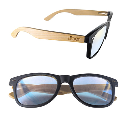 Mirror or Polarized Bamboo Arm Miami Sunglasses