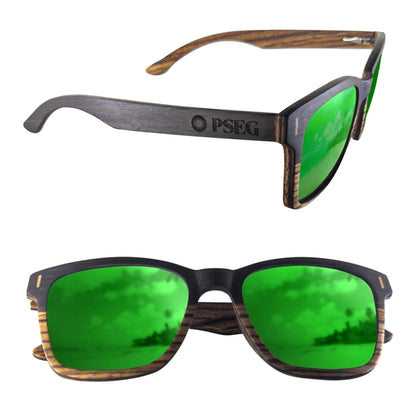 Dual Tone Wood Sunglasses with Polarized or Mirror Lens