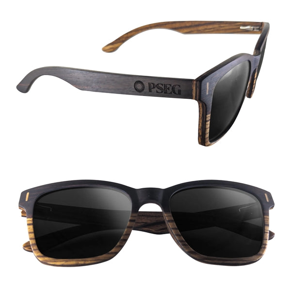 Dual Tone Wood Sunglasses with Polarized or Mirror Lens