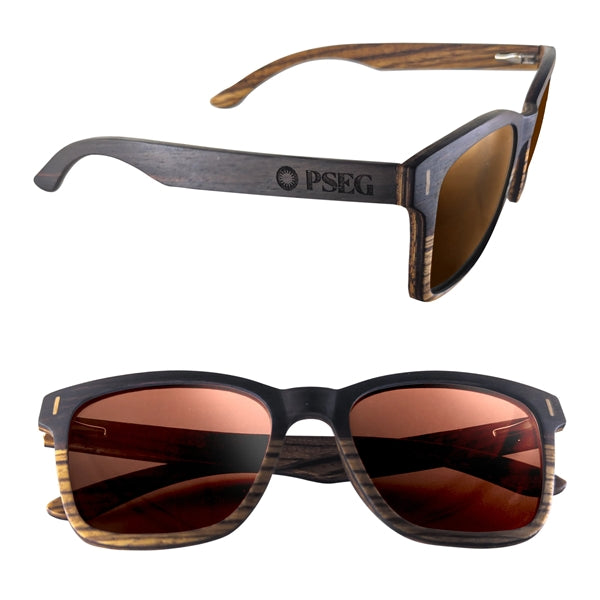 Dual Tone Wood Sunglasses with Polarized or Mirror Lens