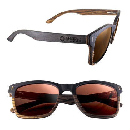 Dual Tone Wood Sunglasses with Polarized or Mirror Lens