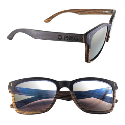 Dual Tone Wood Sunglasses with Polarized or Mirror Lens
