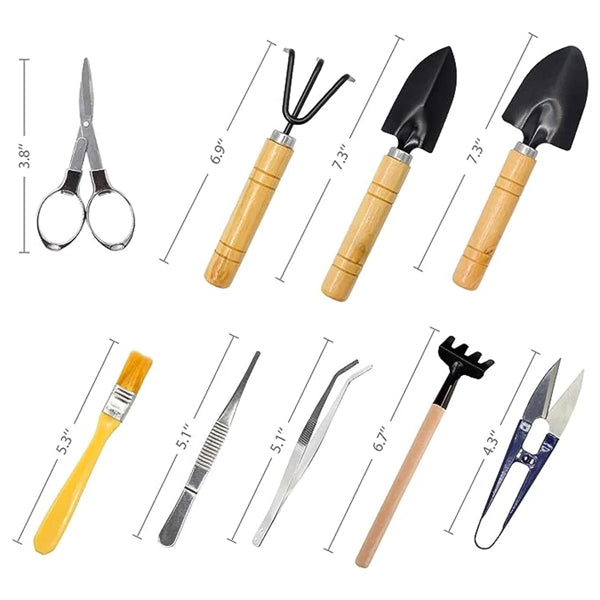 10 Pcs Mini Gardening Tools Kit