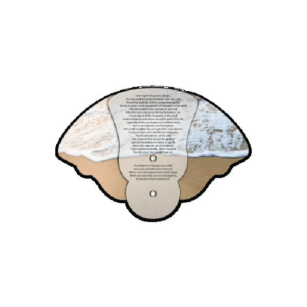Footprints Inspirational Expandable Hand Fan